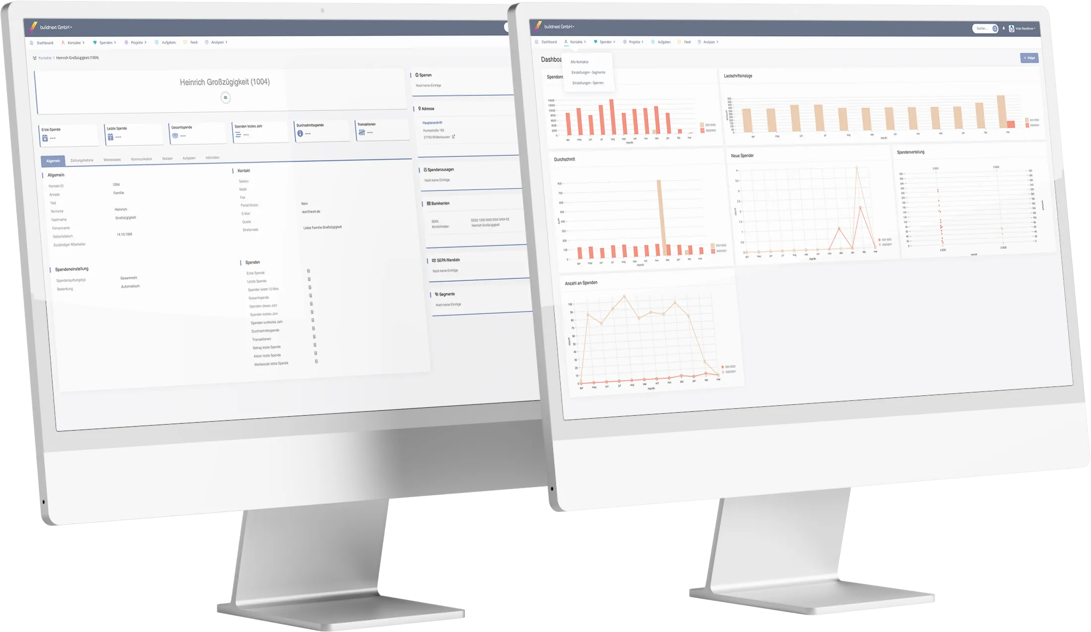 CRM Dashboard mit systematischen Auswertungen